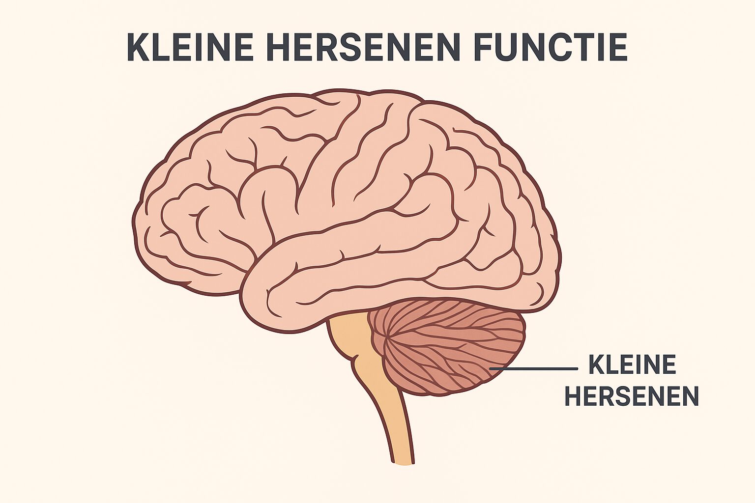 Wat is de functie van de kleine hersenen?