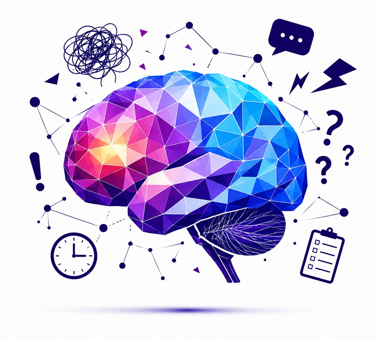 Illustratie die concentratie en focus symboliseert