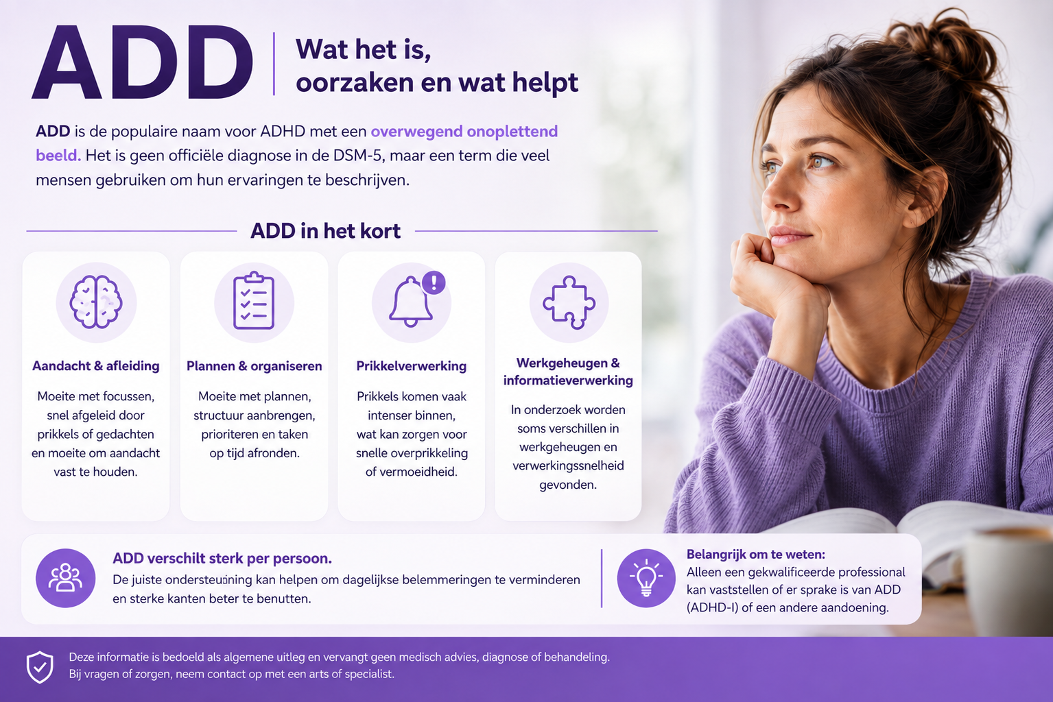 ADD: wat is het, oorzaken, symptomen en behandeling